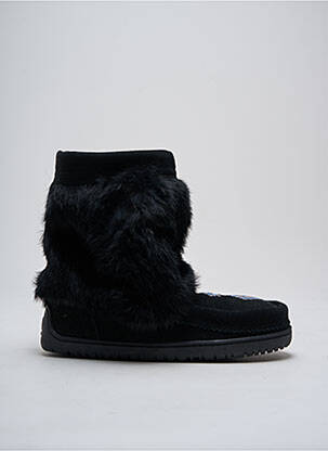 Botine/ghete umplută toc plat până la 3 cm negru MANITOBAH femeie