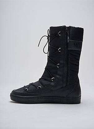 Botine/ghete material neted toc plat până la 3 cm negru MOON BOOT femeie