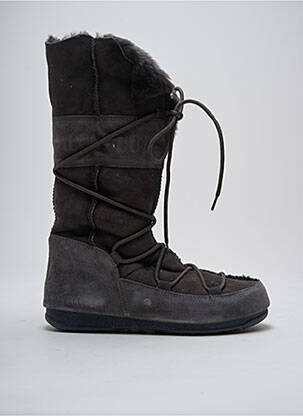 Cizme umplută toc plat până la 3 cm gri MOON BOOT femeie