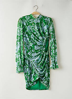 Rochie scurtă mâneci lungi mâneci lungi verde ASOS femeie