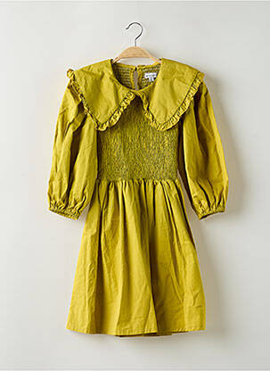 Rochie scurtă mâneci 3/4 mâneci 3/4 galben WAREHOUSE femeie