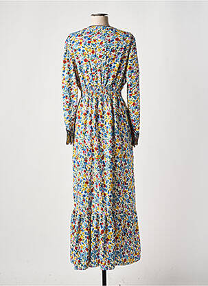 Rochie lungă mâneci lungi mâneci lungi albastru C'FLO femeie