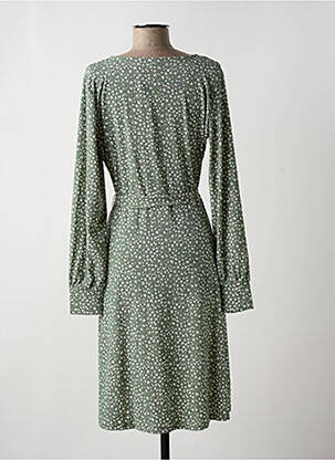 Rochie midi imprimeu fantezie mâneci lungi verde VILA femeie