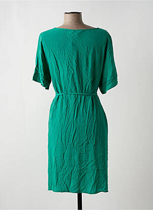 Rochie midi croială fluidă mâneci scurte verde VILA femeie