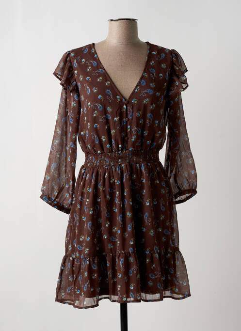 Rochie scurtă maro TIFFOSI femeie