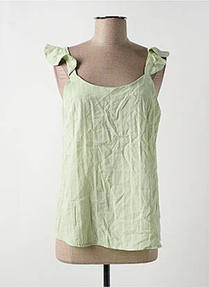 Top verde CERISE BLEU femeie