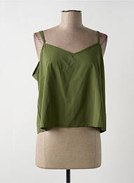 Top mâneci cu bretele ajustabile fără mâneci verde MOLLY BRACKEN femme