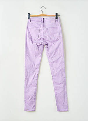 Pantalon slim talie înaltă talie înaltă violet NINA CARTER femeie
