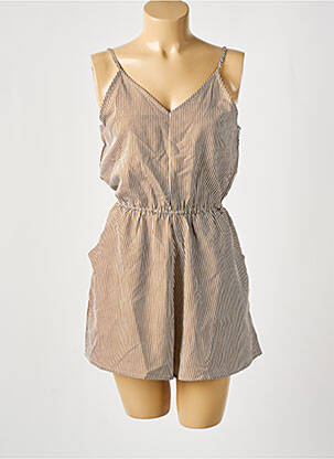 Salopetă scurtă maro D femeie