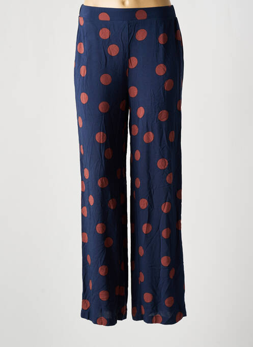 Pantalon larg albastru VILA femeie