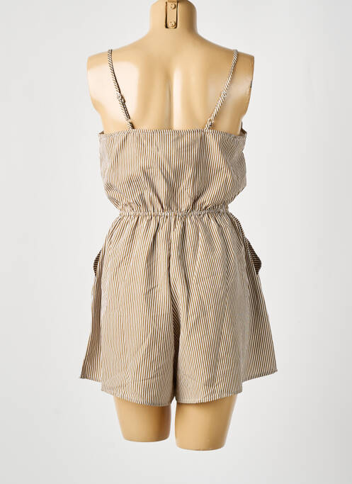 Salopetă scurtă maro D femeie