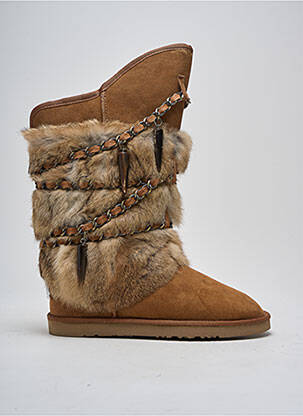 Botine/ghete umplută toc plat până la 3 cm maro AUSTRALIA LUXE COLLECTIVE femeie