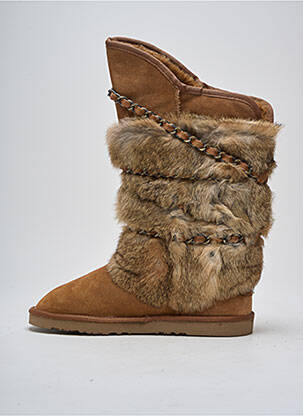 Botine/ghete umplută toc plat până la 3 cm maro AUSTRALIA LUXE COLLECTIVE femeie