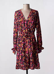 Rochie midi mâneci lungi mâneci lungi violet POMME ROUGE femme