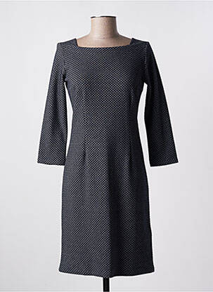 Rochie midi imprimeu fantezie mâneci lungi albastru TOM TAILOR femeie