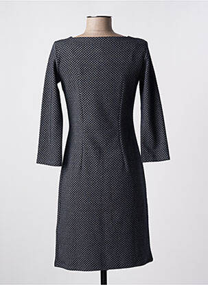 Rochie midi imprimeu fantezie mâneci lungi albastru TOM TAILOR femeie