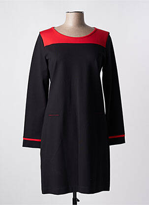 Rochie midi mâneci lungi mâneci lungi negru MJ & CO femeie
