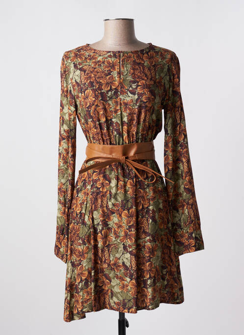 Rochie midi maro VICTORIA femeie