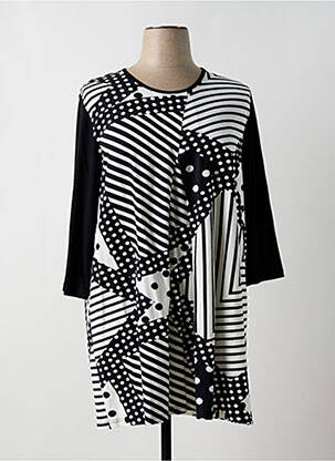 Rochie scurtă mâneci 3/4 mâneci 3/4 negru SIGNATURE femeie