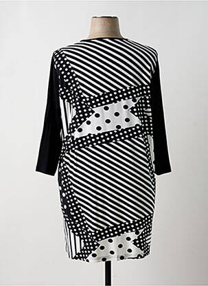Rochie scurtă mâneci 3/4 mâneci 3/4 negru SIGNATURE femeie