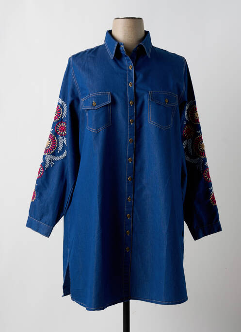 Tunică mâneci lungi albastru CARISAL femeie