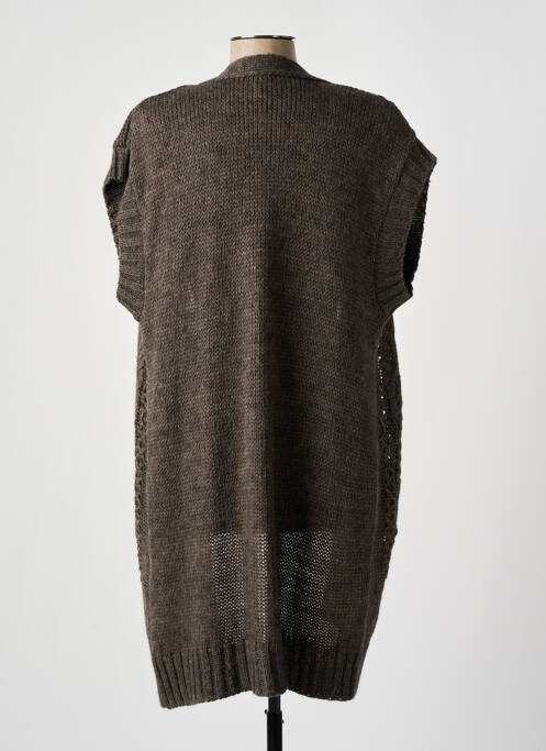 Vestă cu mâneci scurte maro UN POINT C EST TOUT femeie