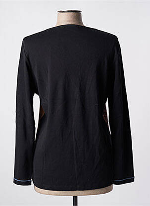 Top elasticitate mâneci lungi negru BAGORAZ femeie
