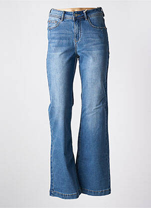 Blugi cu croială evazată albastru RED BUTTON femeie