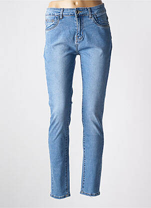 Blugi cu croială slim albastru BS JEANS femeie