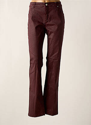 Pantalon drept elasticitate mărime normală violet SIGNATURE femeie