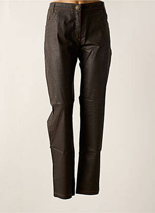 Pantalon drept maro DIVAS femeie