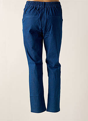 Pantalon chino închidere cu fermoar sub clapetă cu nasturi mărime normală albastru CERISE BLUE femeie
