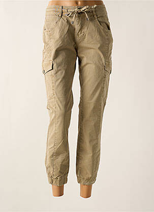 Pantalon cargo buzunare mărime normală verde RED BUTTON femeie