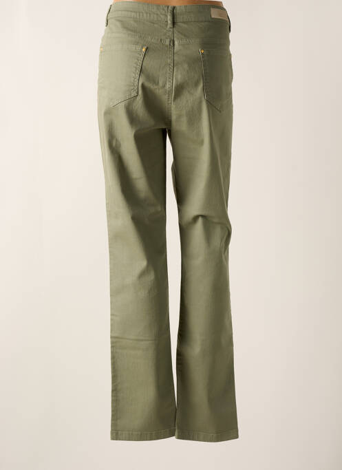 Pantalon slim verde SIGNATURE femeie