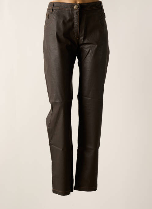 Pantalon drept maro DIVAS femeie