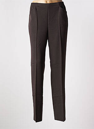 Pantalon slim talie elastică mărime normală maro STARK femeie
