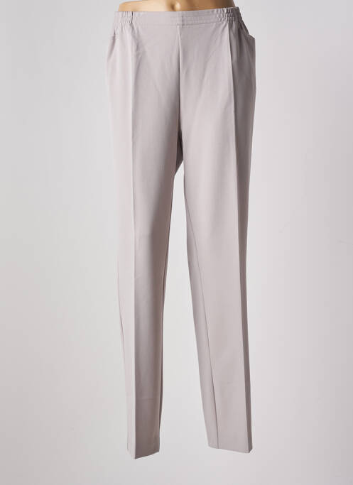Pantalon drept gri ADELINA BY SCHEITER femeie
