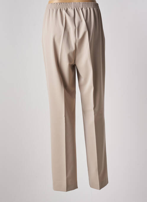 Pantalon drept bej ADELINA BY SCHEITER femeie