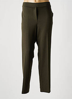 Pantalon slim talie elastică mărime normală verde SIGNE NATURE femeie
