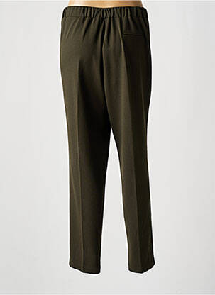Pantalon slim talie elastică mărime normală verde SIGNE NATURE femeie
