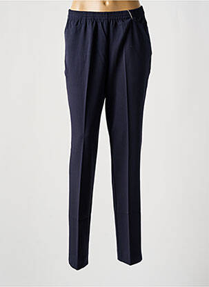 Pantalon slim talie elastică mărime normală albastru ADELINA BY SCHEITER femeie
