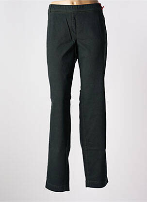 Pantalon drept talie elastică verde ASCARI femeie
