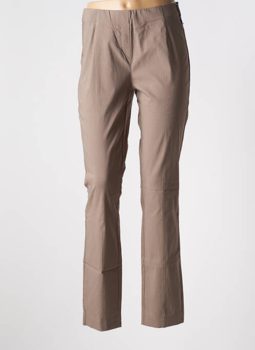 Pantalon slim bej ADELINA BY SCHEITER femeie