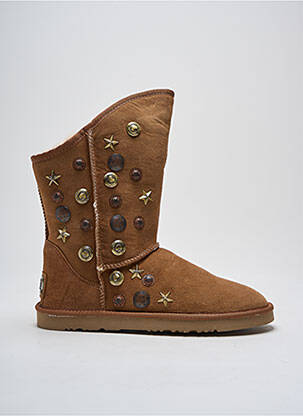 Botine/ghete umplută toc plat până la 3 cm maro AUSTRALIA LUXE COLLECTIVE femeie