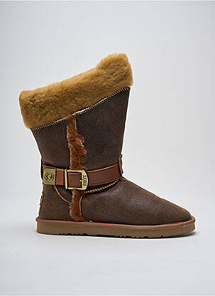 Botine/ghete umplută toc plat până la 3 cm maro AUSTRALIA LUXE COLLECTIVE femeie