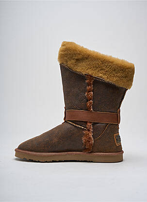 Botine/ghete umplută toc plat până la 3 cm maro AUSTRALIA LUXE COLLECTIVE femeie