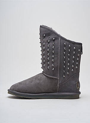 Botine/ghete umplută toc plat până la 3 cm gri AUSTRALIA LUXE COLLECTIVE femeie