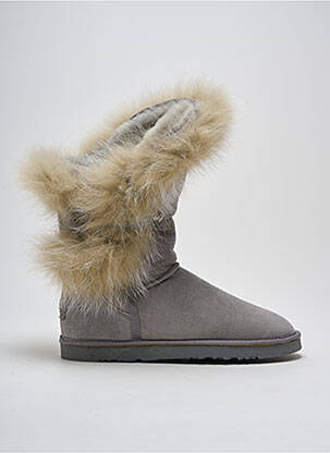 Botine/ghete umplută toc plat până la 3 cm gri AUSTRALIA LUXE COLLECTIVE femeie