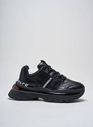 Adidași material neted toc de 4 la 6 cm negru NAKED WOLFE femme