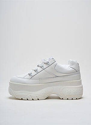 Adidași material neted semi compensat alb NAKED WOLFE unisex